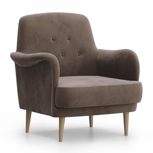 Retro Suede Armchair