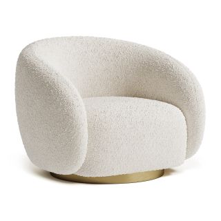 Faux Sheepskin Tub Armchair