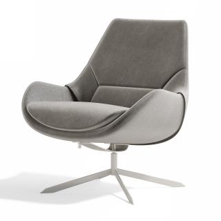 Studio Suede Swivel Armchair