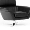 Grand Leather Swivel Armchair